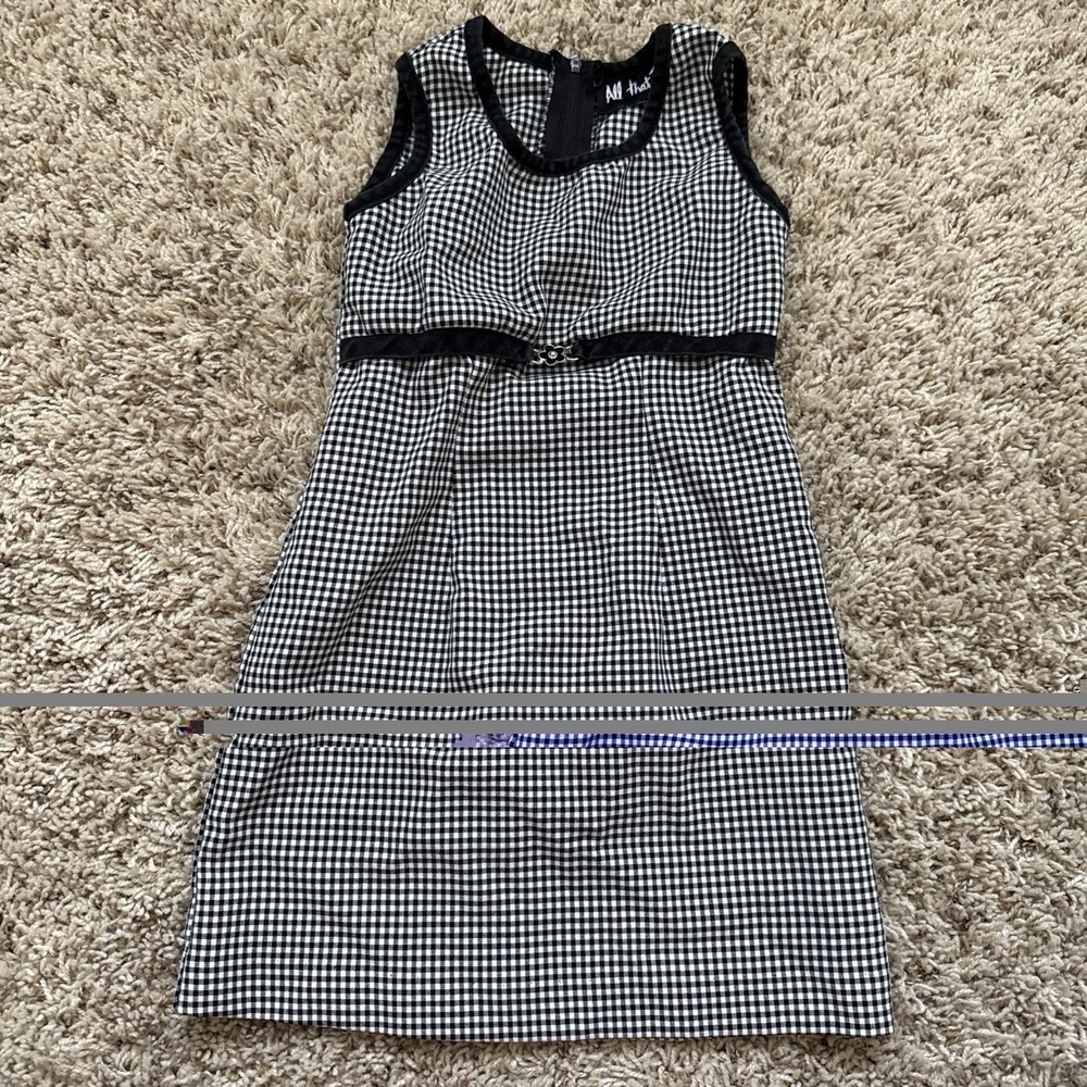 VINTAGE 90s All That Jazz Kids Gingham Dress Est Size 3T / Little Kids Size 4 XS